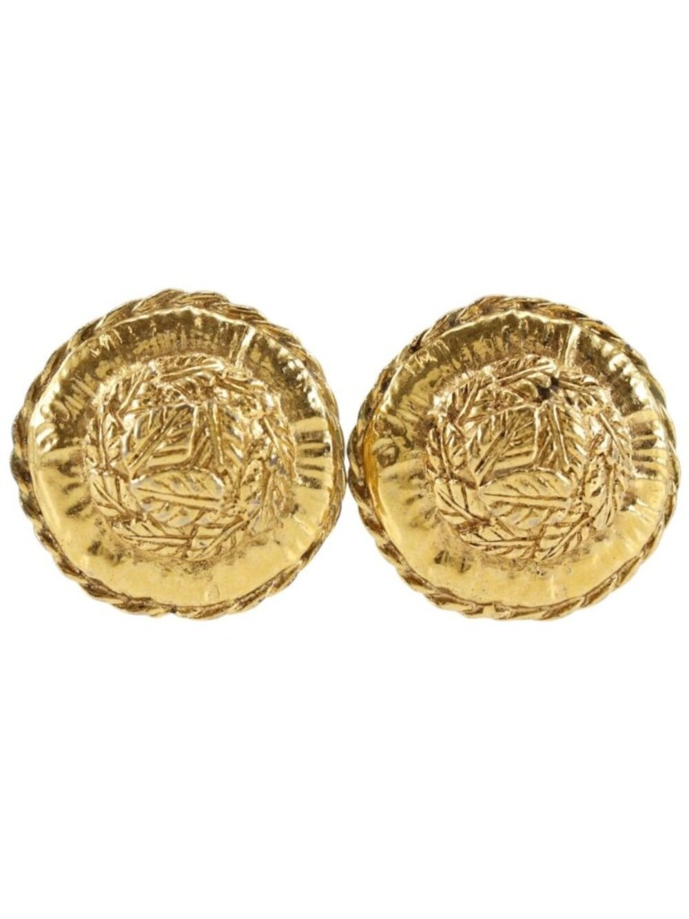 Chanel Vintage Gold Plated Earrings